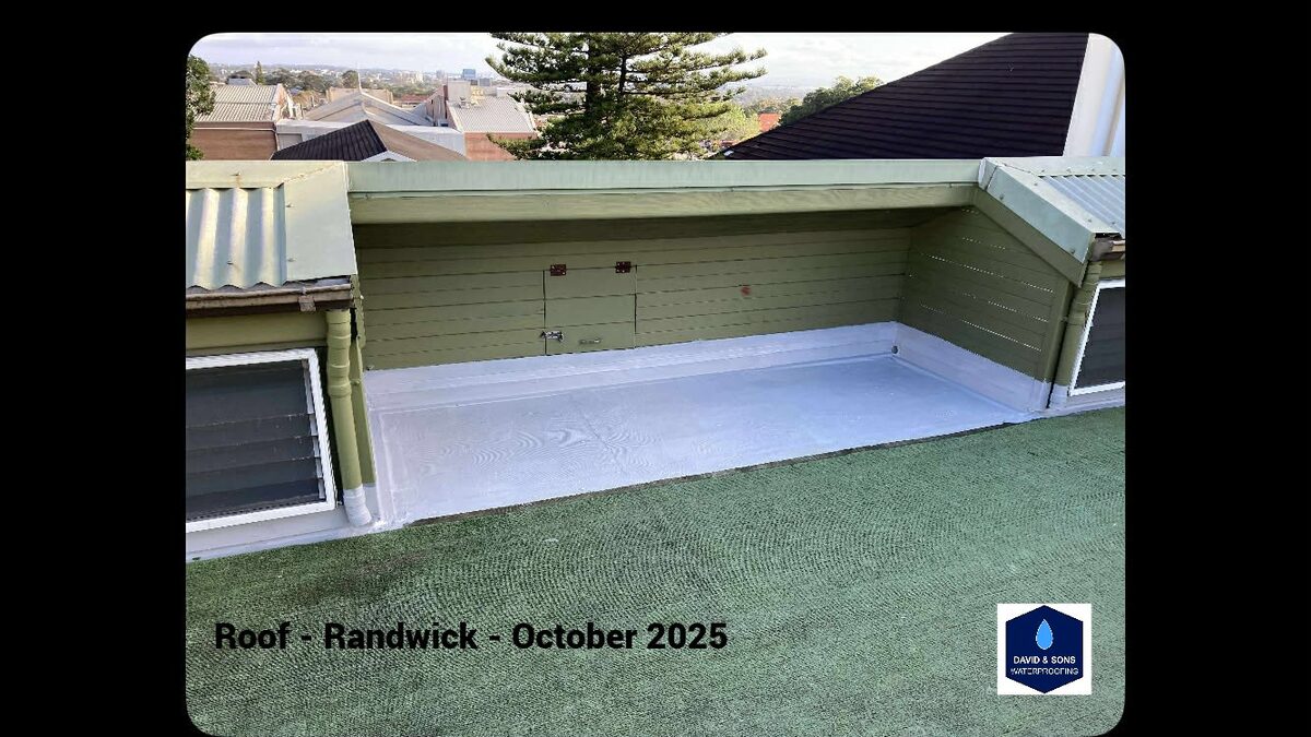 Flat roof waterproofing in Randwick, Sydney